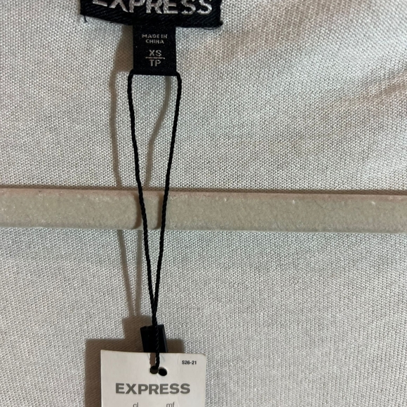 Express Women's Open Front Cardigan Sweater Cream Size X Small NWT - Picture 6 of 7